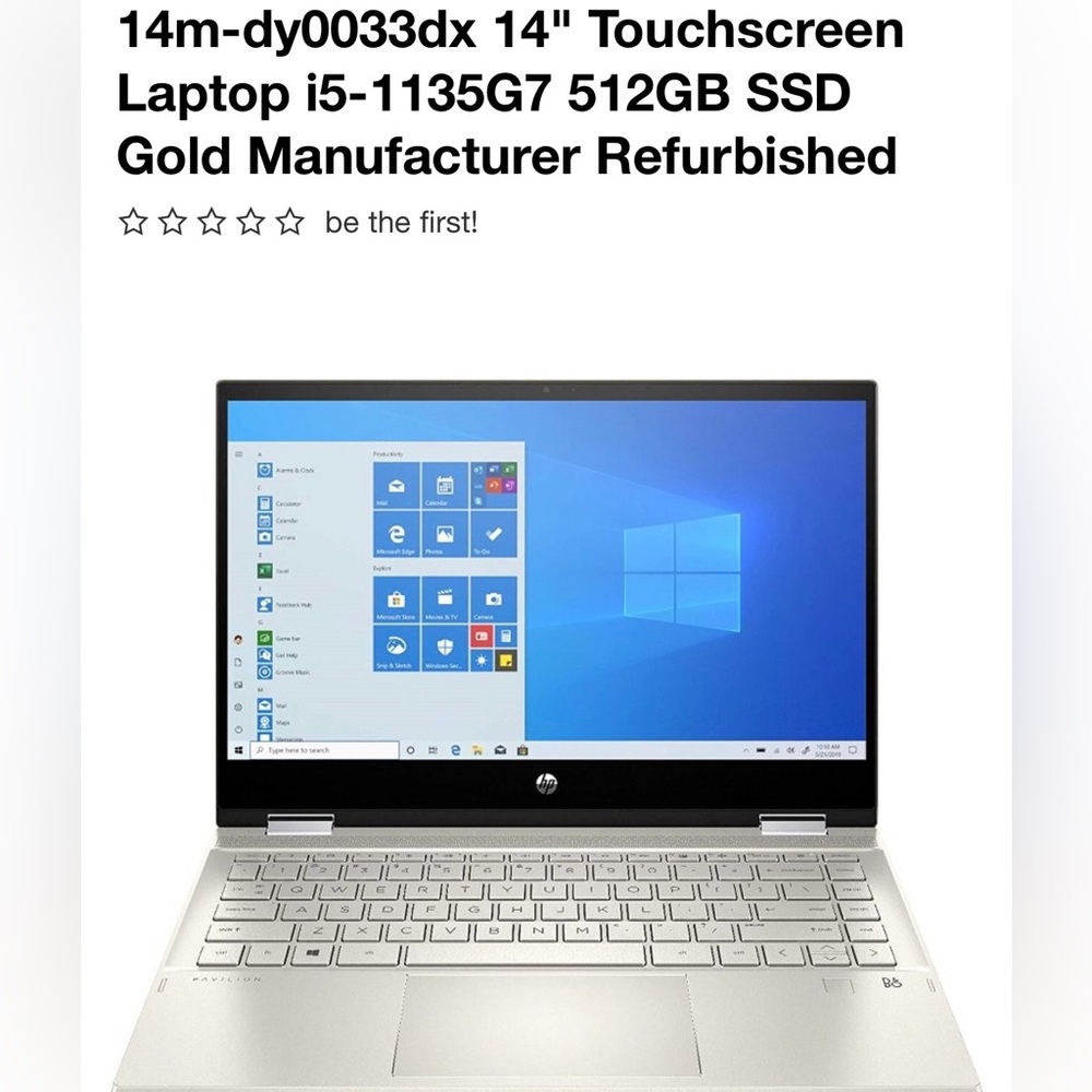 HP Silver 2-in-1 Laptop i5-1135G7 512GB SSD